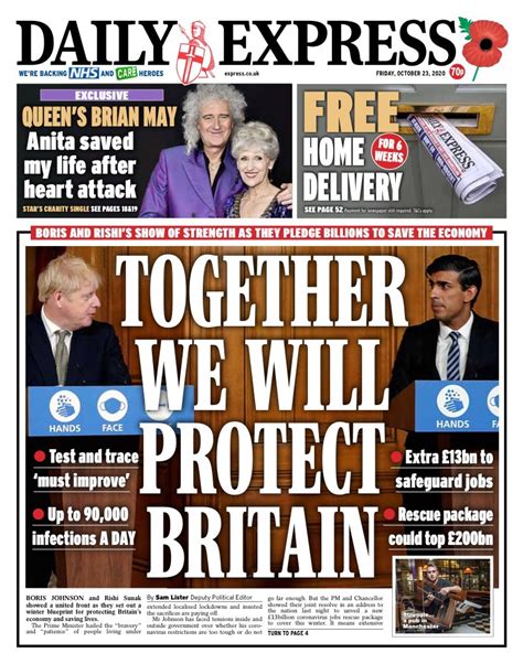 newspaper front pages today